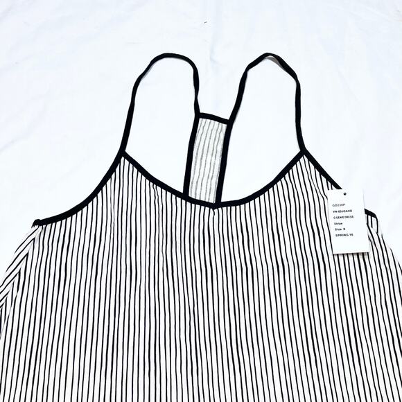 Vans Babydoll Mini Dress White & Black Striped Women Small T Shirt New with Tags - Picture 3 of 6